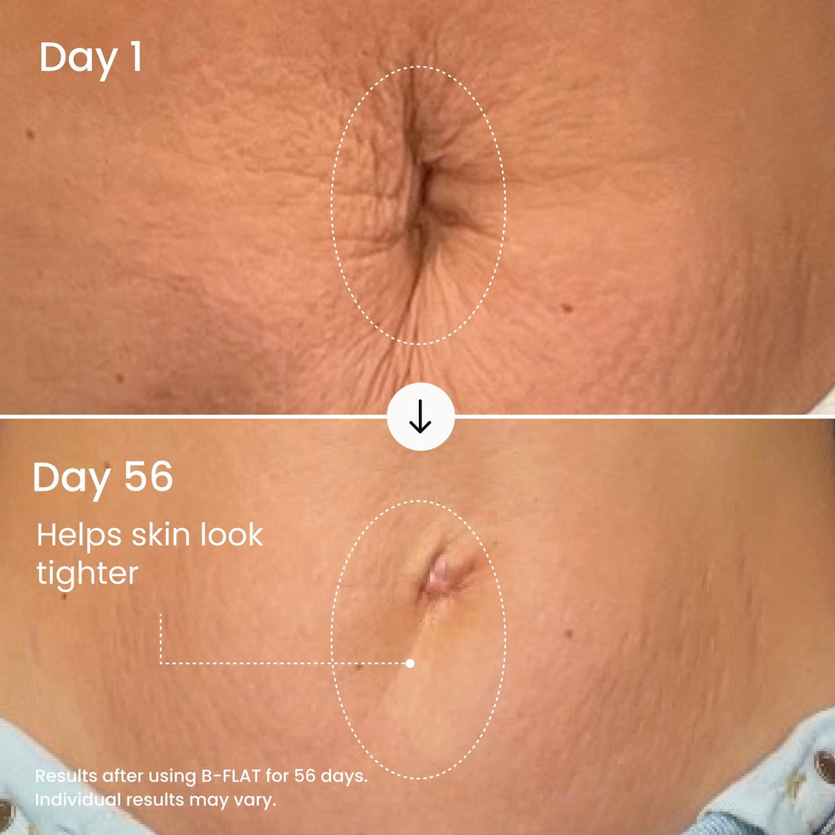 MAËLYS B-FLAT Belly Firming Cream in bathroom setting