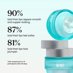MAËLYS TOO-POUTY Lip Plumping Mask opened to show product inside