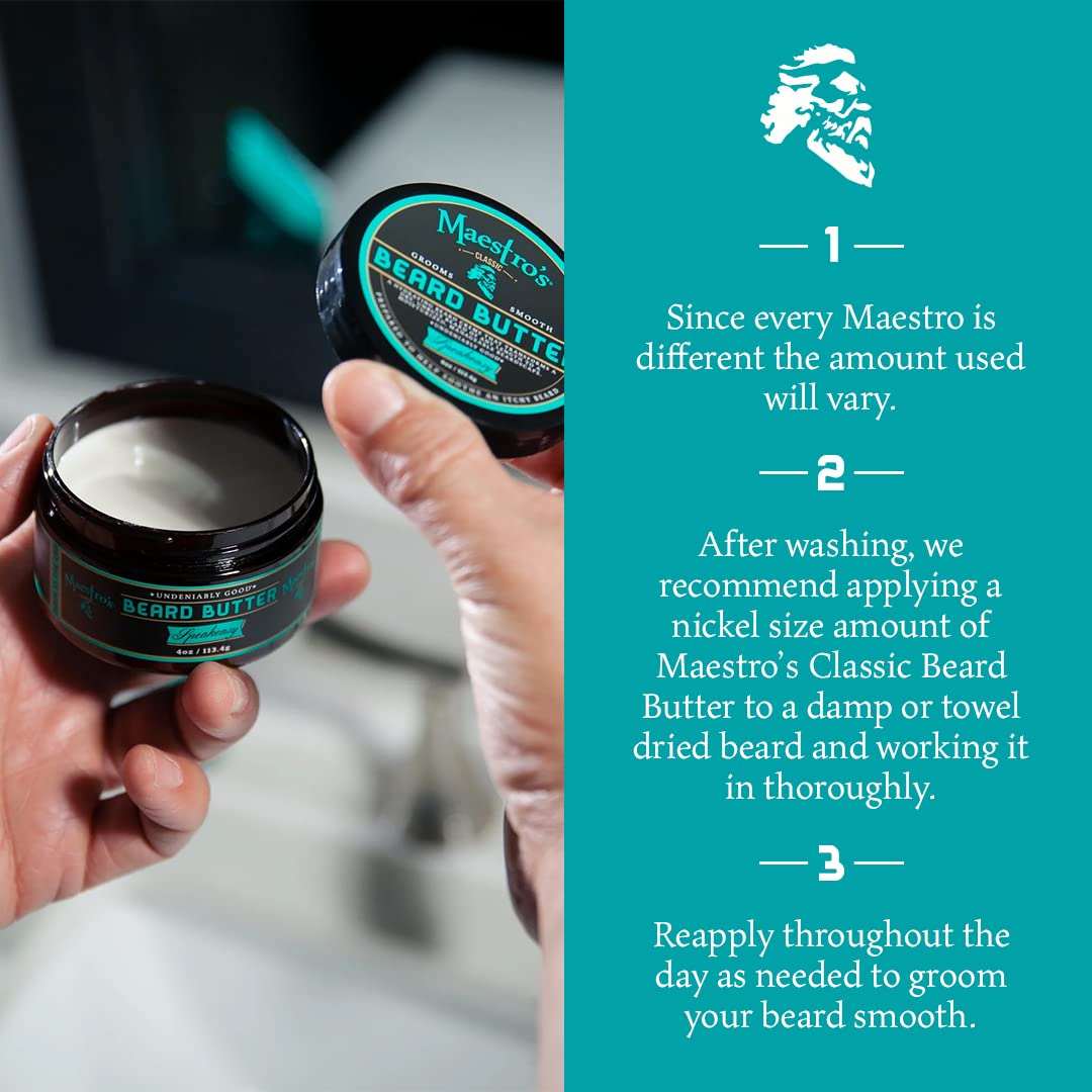 Maestro's Classic Beard Butter ingredients list