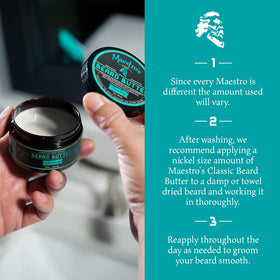 Maestro's Classic Beard Butter ingredients list