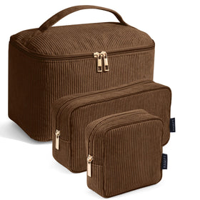 MAGEFY cosmetic bags displayed with beauty products