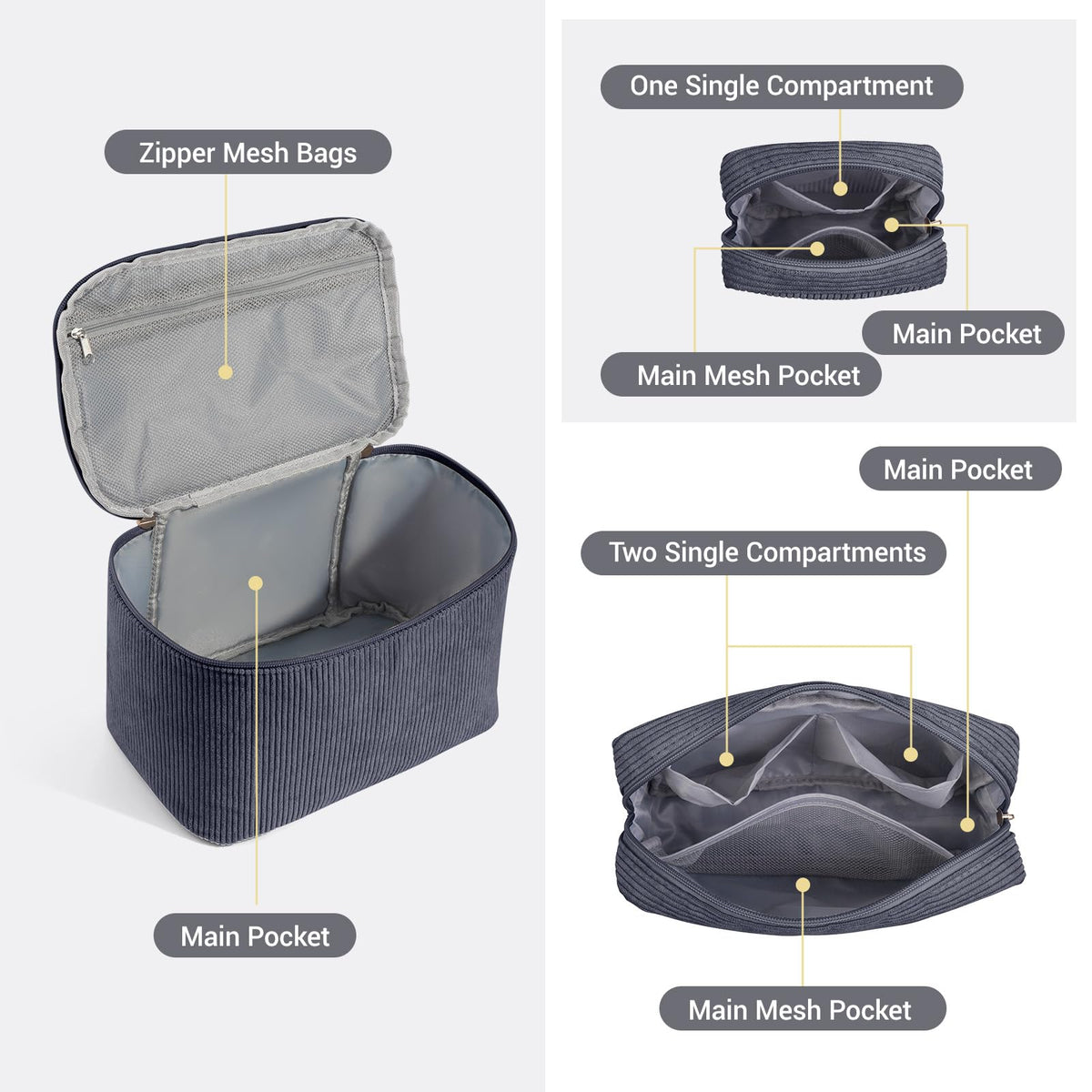 MAGEFY cubes purse bag in grey with zipper