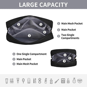 MAGEFY Makeup Bag set displayed with cosmetics