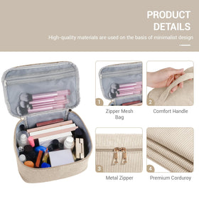 MAGEFY Makeup Bag Set displayed with handle