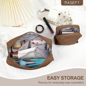 MAGEFY Makeup Bag Set side view showcasing design