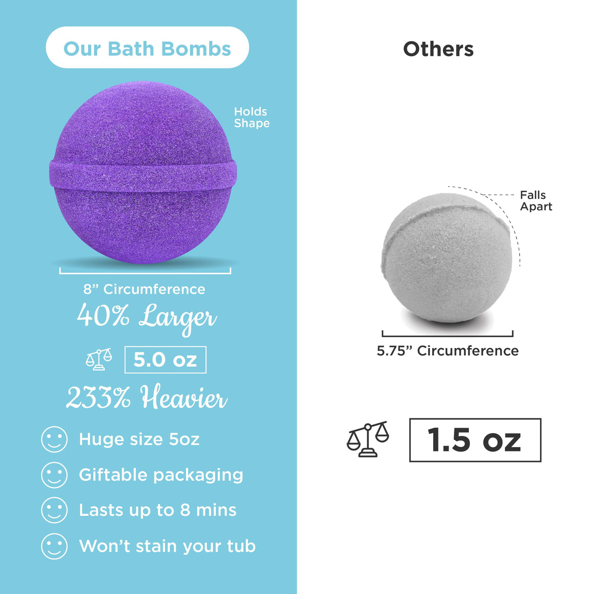Magic Forest bath bomb with fruity fragrance