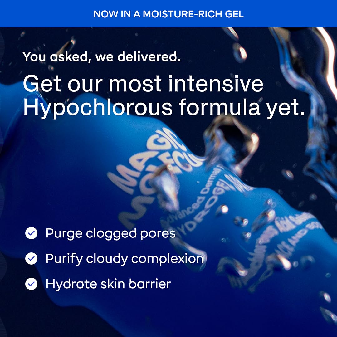 Magic Molecule Hypochlorous Acid Hydrogel Spray application on skin