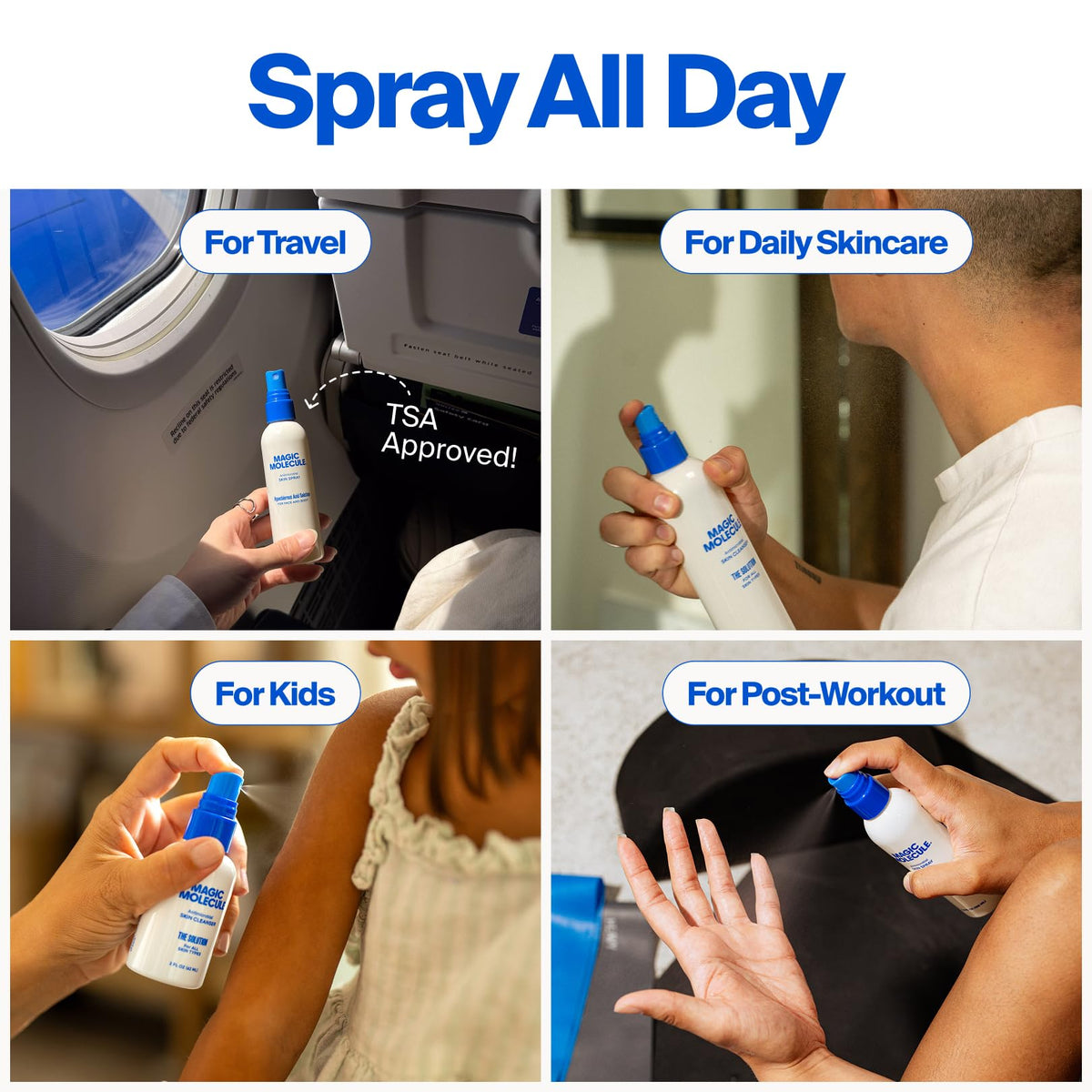 Magic Molecule Skin Spray 8oz with packaging