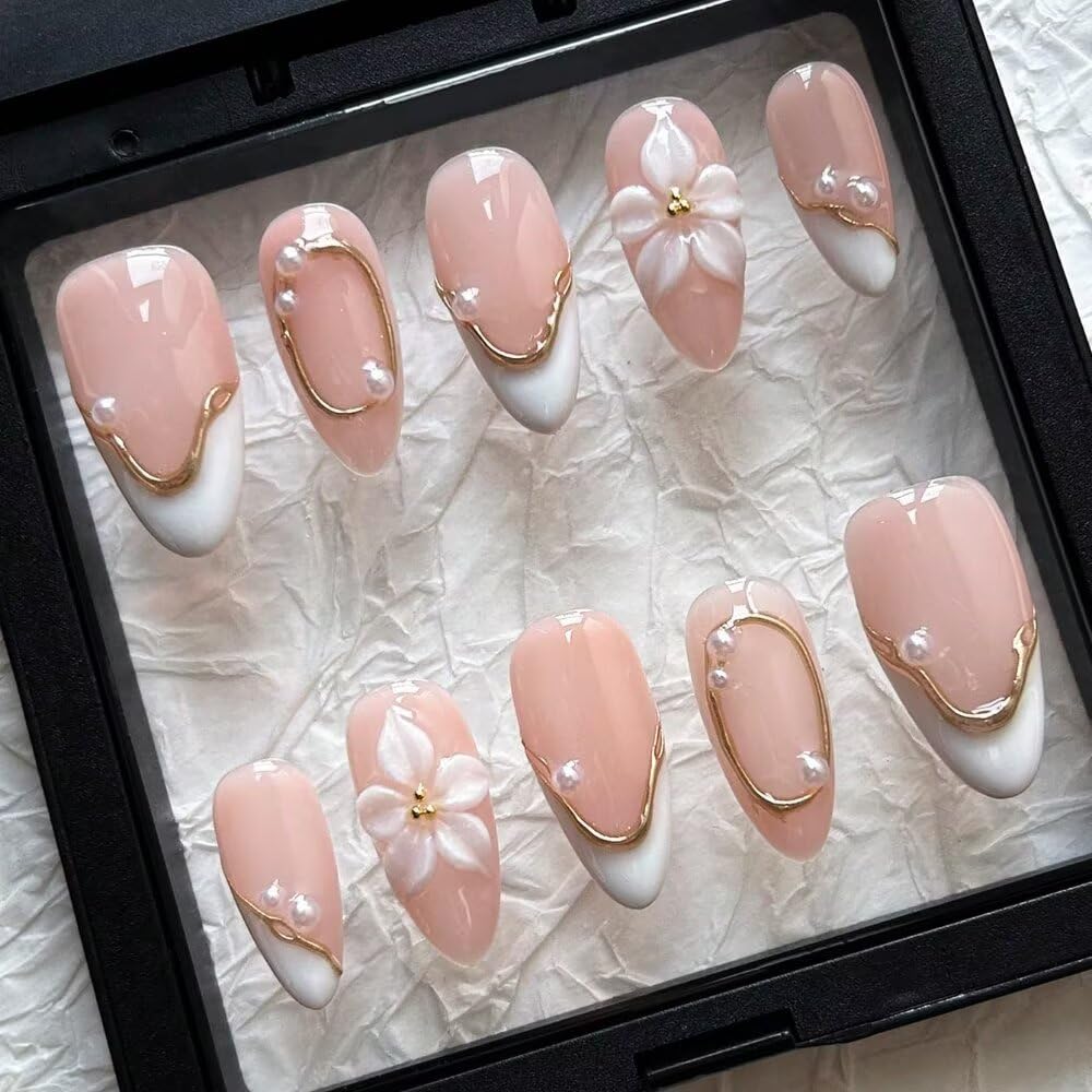 MAGLFELL Press On Nails kit including jelly glue and nails file