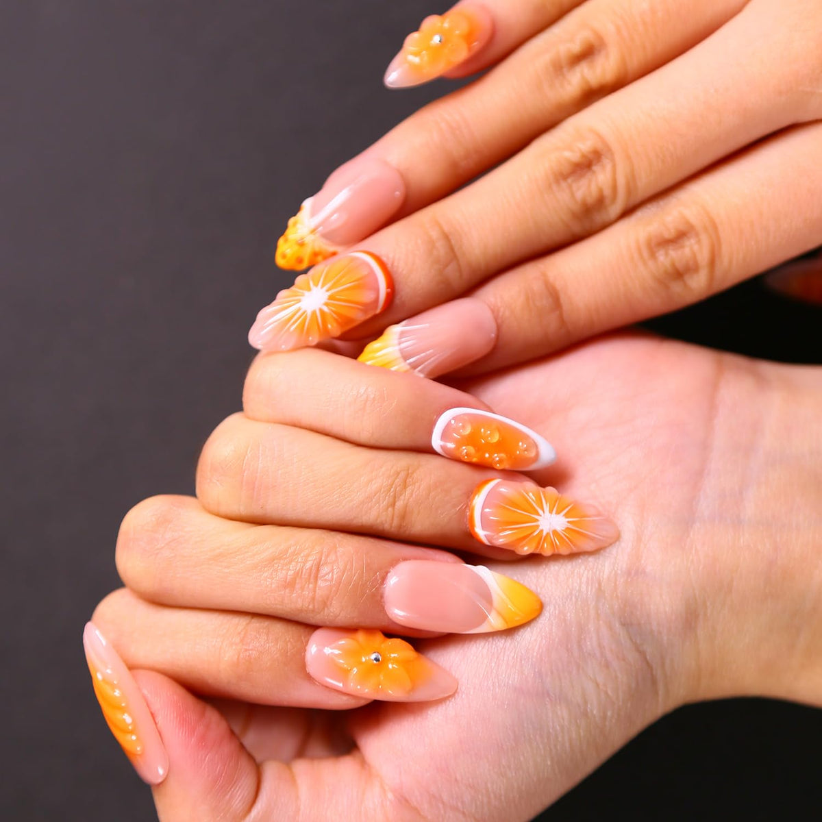 MAGLFELL Press On Nails package contents including adhesive pieces and nail file