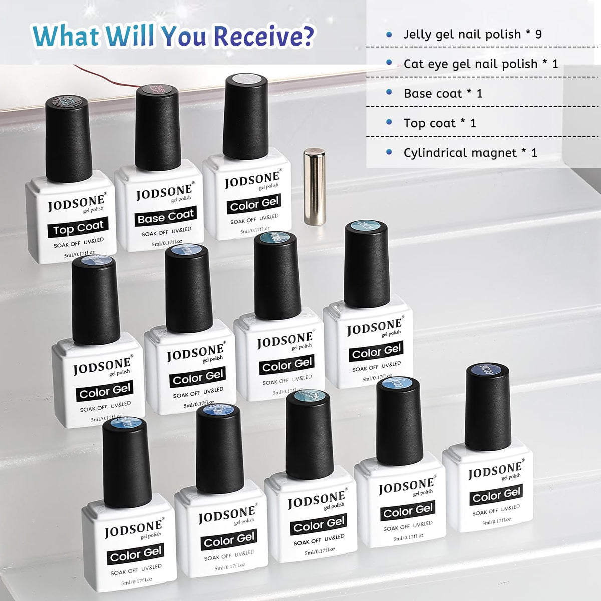Magnet used for cat eye effect with JODSONE gel polish