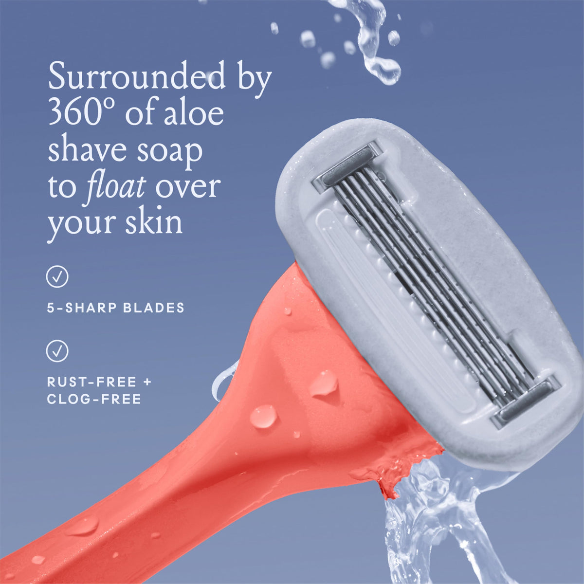 Magnetic holder for Billie Razor mounted on shower wall