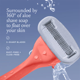 Magnetic holder for Billie Razor mounted on shower wall