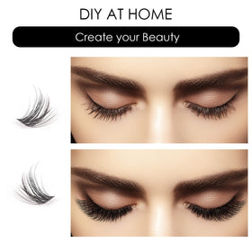 Magnetic SL Cluster Lashes in mixed lengths for versatile styling