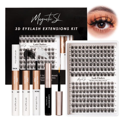 Magnetic SL Lash Clusters 168pcs Manga Extension Kit front view