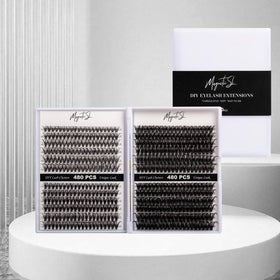 Magnetic SL Lash Clusters displayed with Lash Extension Book