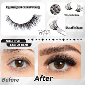 Magnetic SL Lash Clusters M34 and M35 clusters in tray