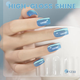 Magnetic stick included with RARJSM Green Cat Eye Gel Nail Polish Set