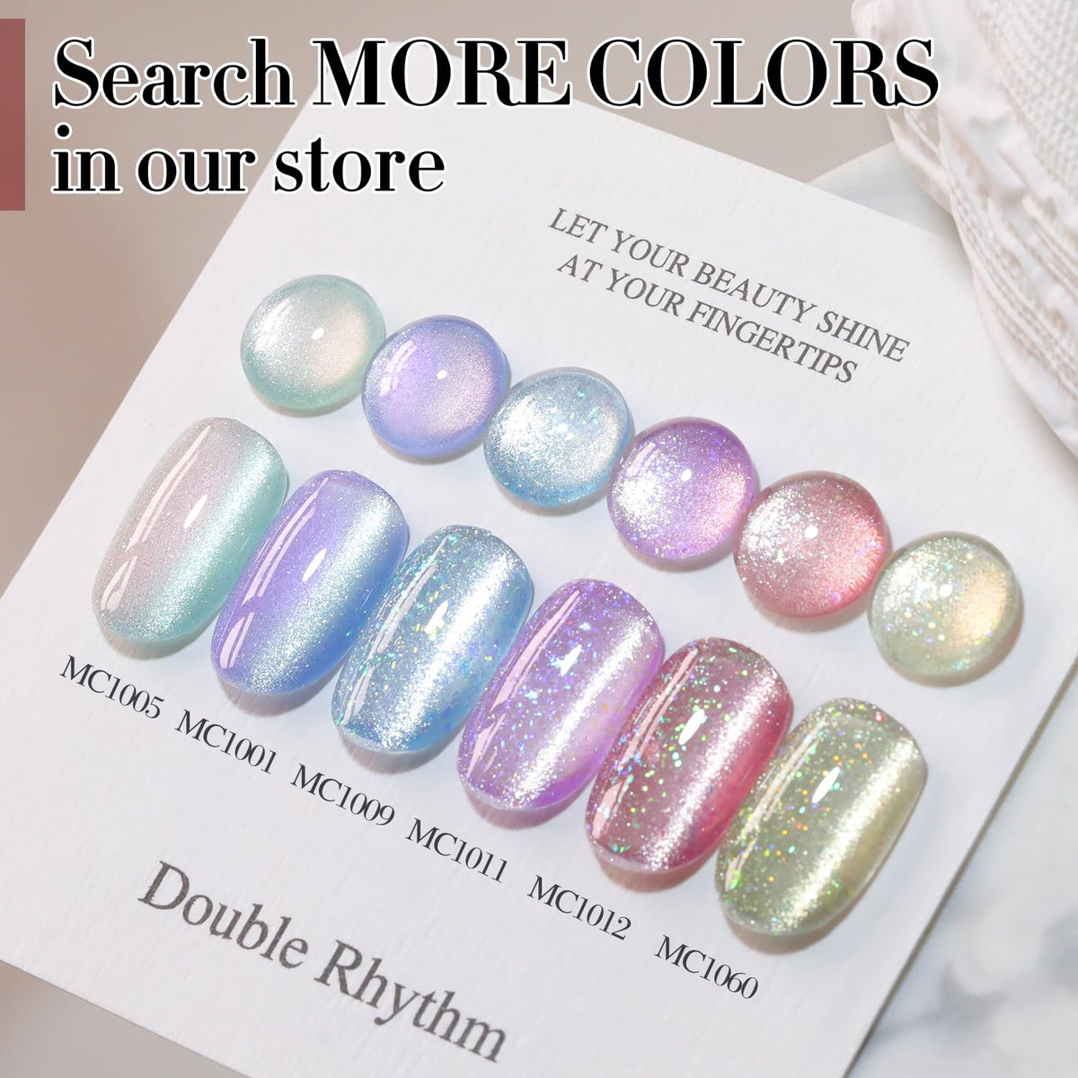 Magnetic tool included with Double Rhythm Cat Eye Gel Polish