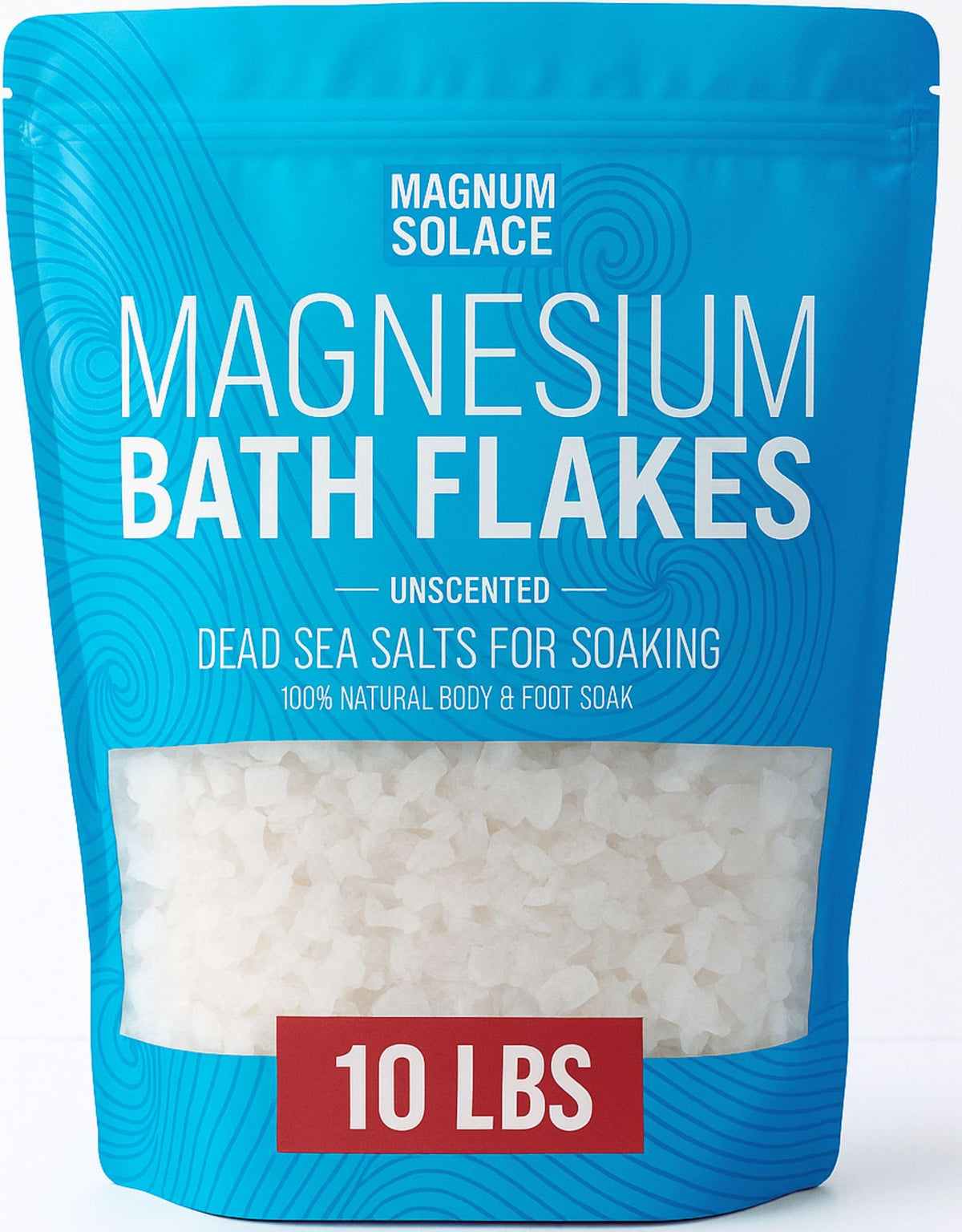 Magnum Solace Magnesium Flakes 10 lbs packaging front view