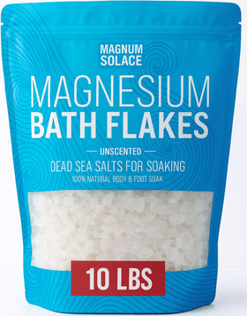 Magnum Solace Magnesium Flakes 10 lbs packaging front view