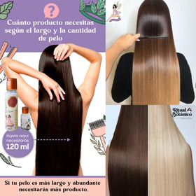 MAIKE AMOUR Keratina Organica 250 ML showing application instructions