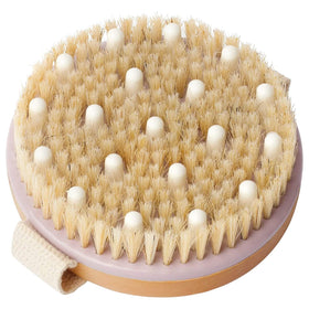 MainBasics Dry Brushing Body Brush front view with natural bristles