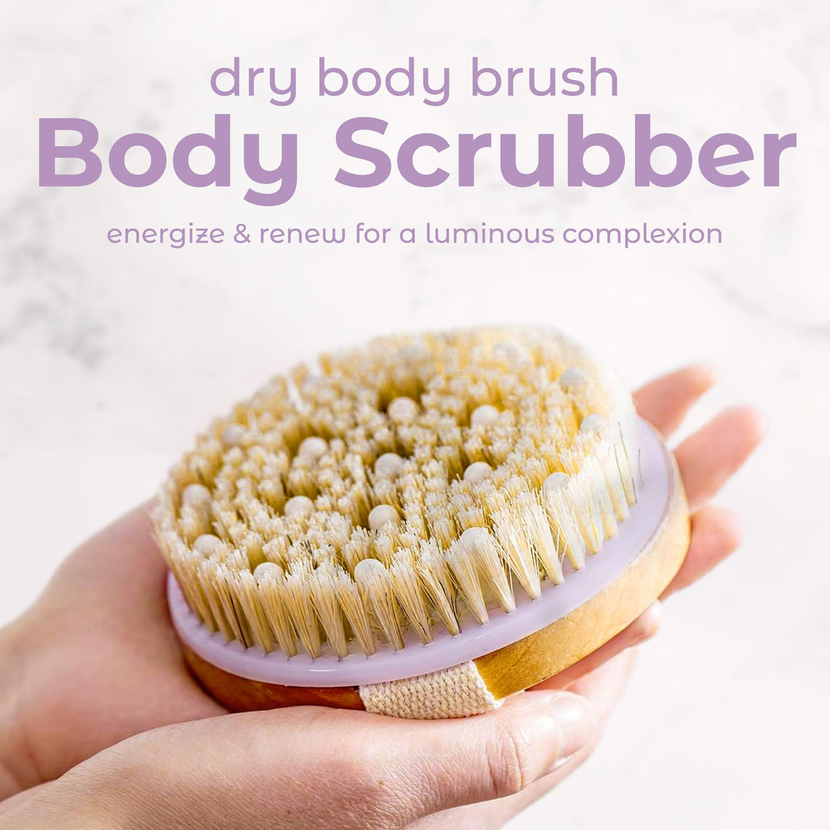MainBasics Dry Brushing Body Brush side view showcasing handle