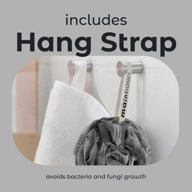 MainBasics Loofah Sponge with activated charcoal infusion