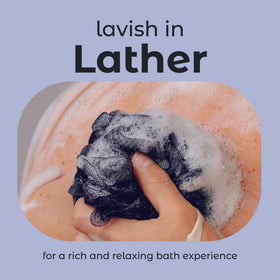 MainBasics Shower Loofah with hanging rope