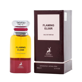 Maison Alhambra Flaming Elixir EDP Spray lifestyle scene
