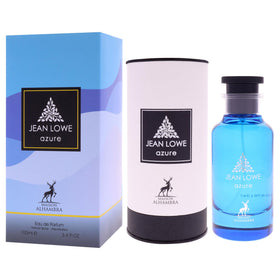Maison Alhambra Jean Lowe Azure EDP Spray on a vanity