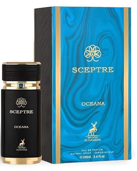 Maison Alhambra Sceptre Oceana Eau de Parfum bottle close-up