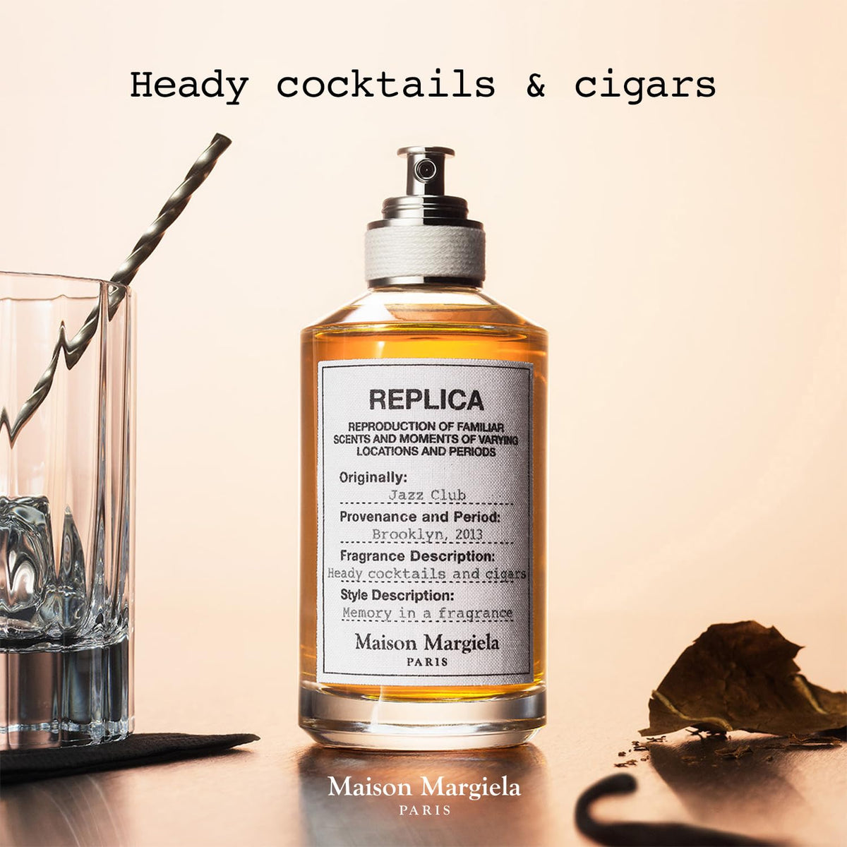 Maison Margiela Replica Jazz Club Eau de Toilette close-up of label