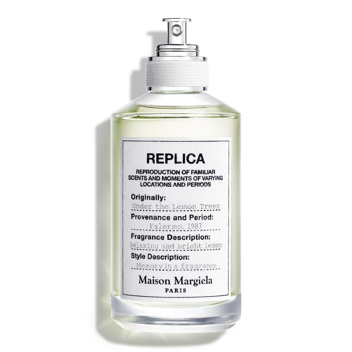 Maison Margiela Under The Lemon Trees Eau de Toilette front view 3.4 Fl Oz bottle