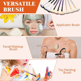 Maitys 9 Pieces Facial Fan Brushes packaging