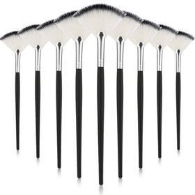 Maitys 9 Pieces Facial Fan Mask Brushes Set front view