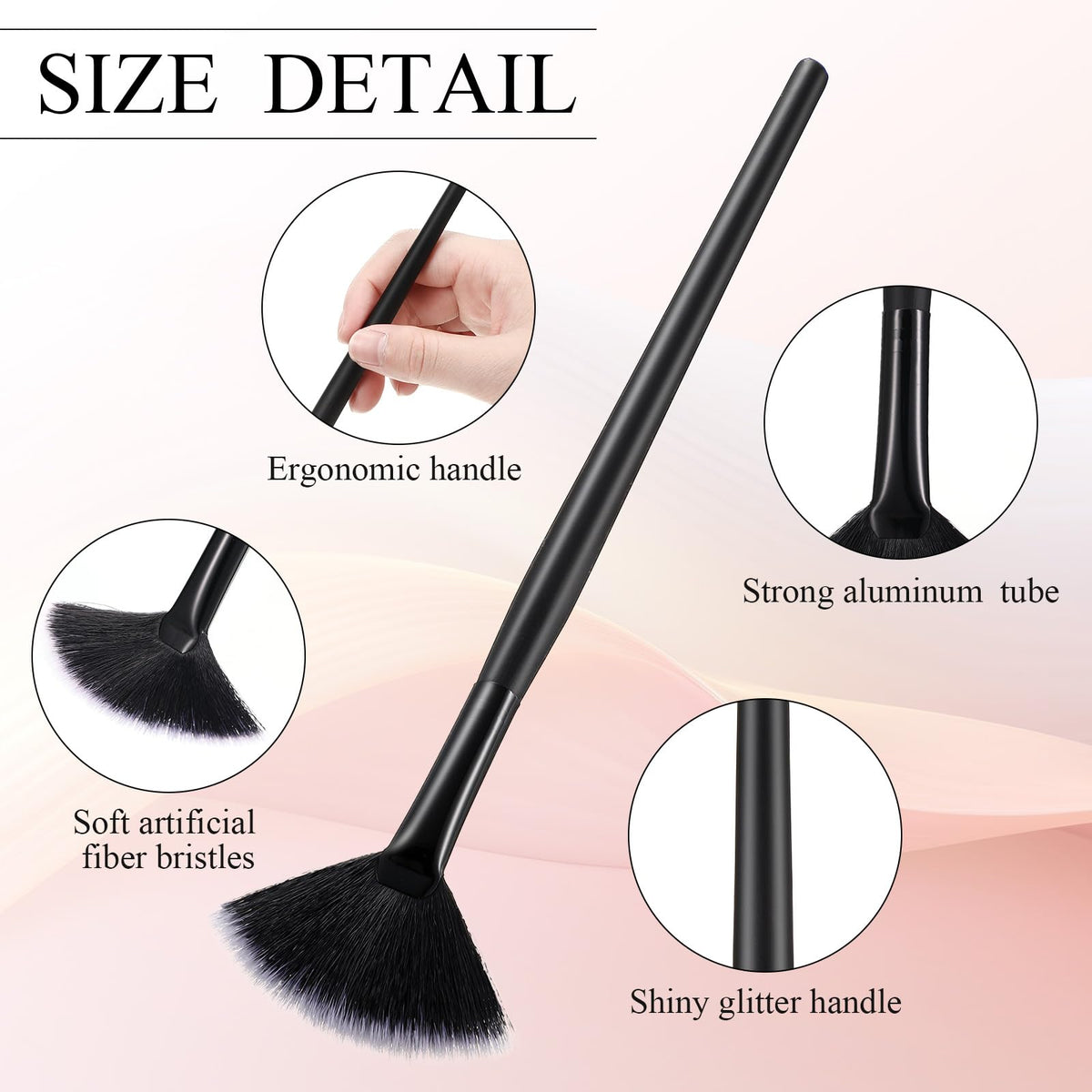 Maitys facial brushes displayed in a cosmetic bag