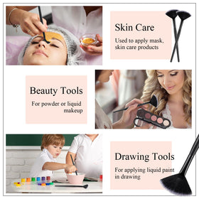 Maitys facial brushes in a beauty routine setup