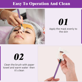 Maitys facial fan brush with cover to protect bristles
