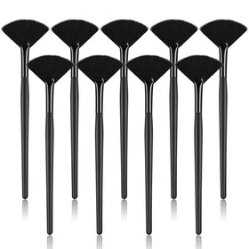 Maitys Facial Fan Mask Brushes set of 9 pieces with wooden handles