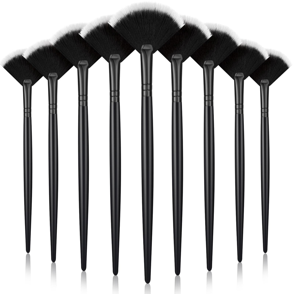Maitys Facial Fan Mask Brushes Set with 9 soft applicator tools