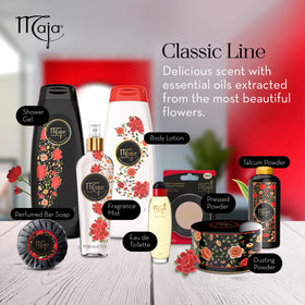 Maja Talcum Powder 2-Pack displayed together