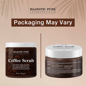 Majestic Pure Arabica Coffee Body Scrub 10 Oz ingredients list