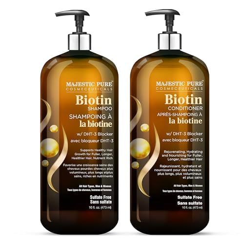 Majestic Pure Biotin Voluminizing Conditioner front view 16 Fl oz