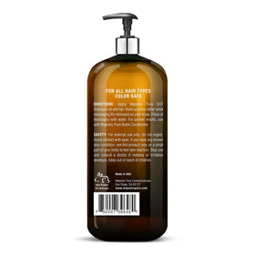 Majestic Pure Biotin Volumizing Shampoo 16 Fl Oz in a bathroom setting