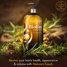 Majestic Pure Biotin Volumizing Shampoo 16 Fl Oz side view