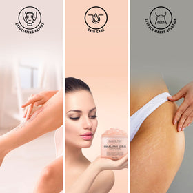 Majestic Pure Himalayan Salt Body Scrub with natural ingredients