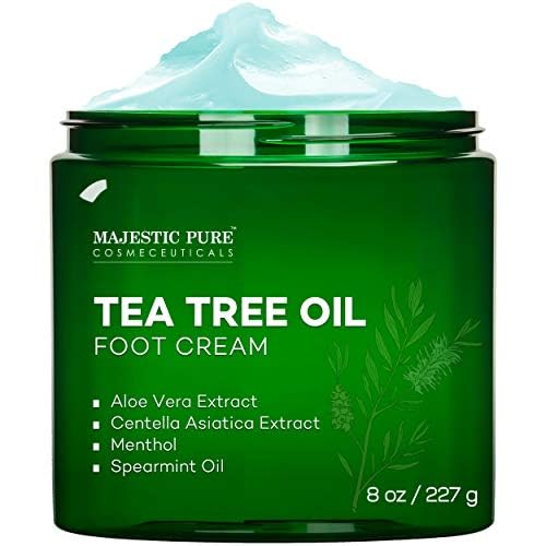 Majestic Pure Tea Tree Foot Cream 8 Oz back view