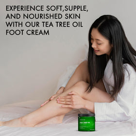 Majestic Pure Tea Tree Foot Cream with natural ingredients